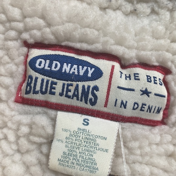 ‘01 Vintage Sherpa Lined Denim Trucker Corderoy Jacket S - Picture 9 of 11